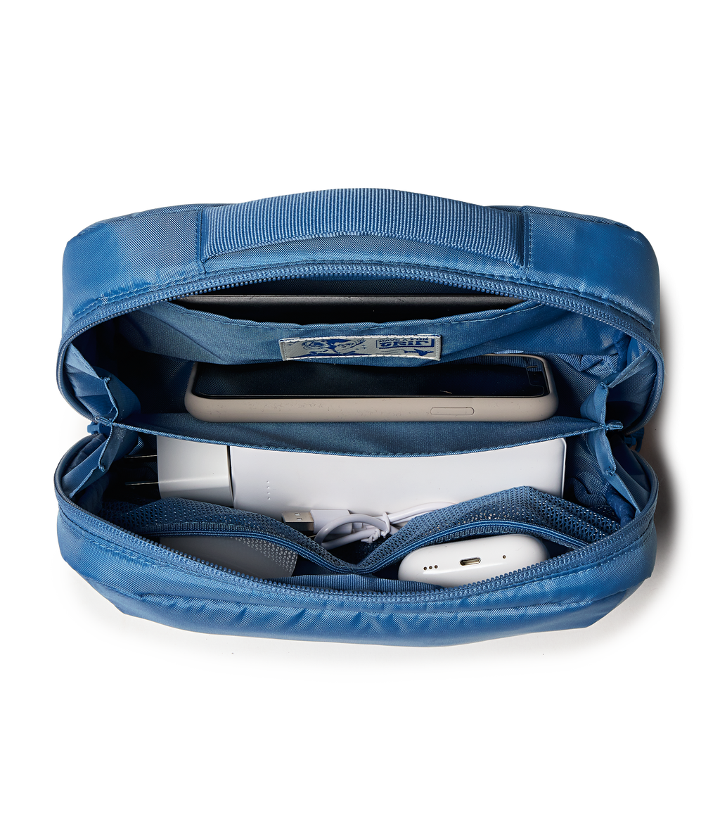22" Carry On Luggage Tech Organizer Elemental Blue Set